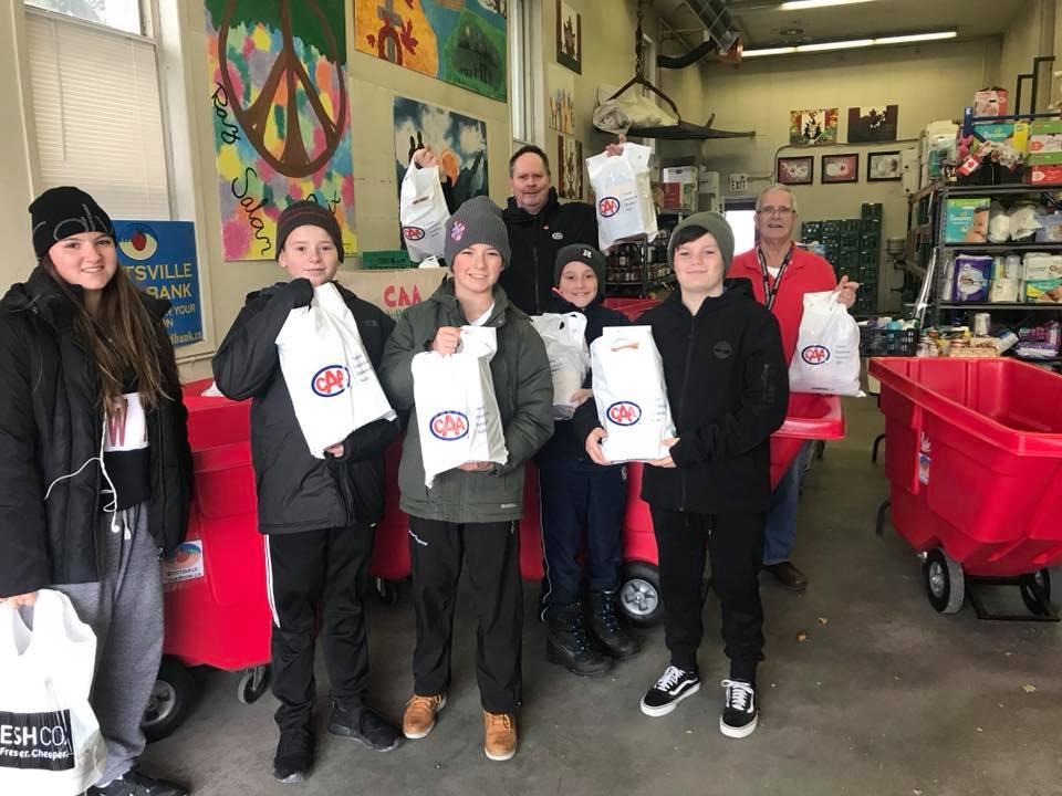 CAA Drops By With a Food Donation